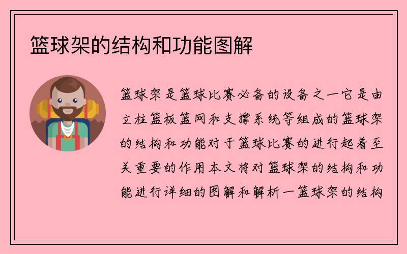 篮球架的结构和功能图解