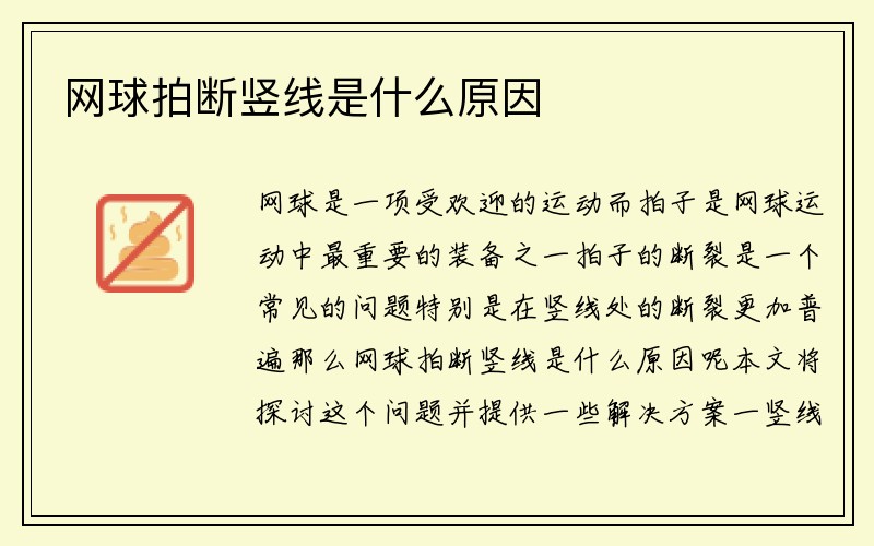 网球拍断竖线是什么原因