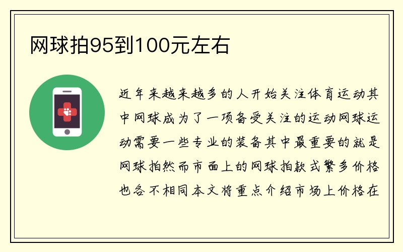 网球拍95到100元左右